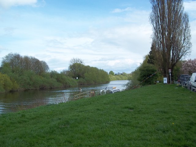 Looking down the Severn at Upton