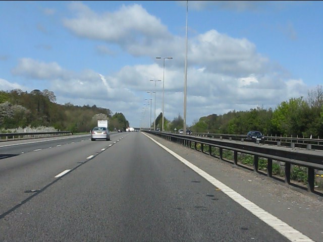 M40 Motorway - the long straight near Wycombe Air Park