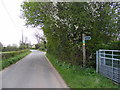 Walpole Lane & footpath to Brook Farm