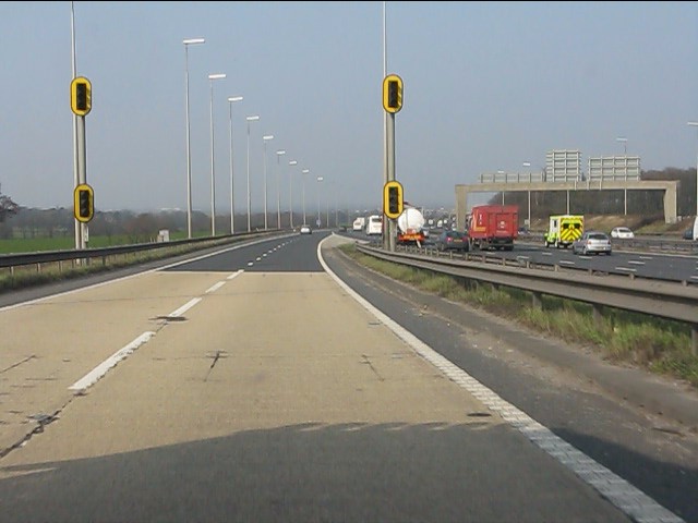 M6 Motorway Joining Northbound At © Peter Whatley Cc By Sa20