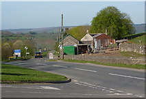 SK2360 : Road junction above Winster by Andrew Hill