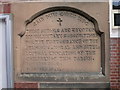 Plaque on the old school, Regent Street