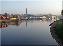 SK5838 : North from Trent Bridge on a spring morning by John Sutton