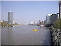TQ3078 : London Duck tour entering the River Thames by PAUL FARMER