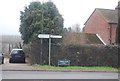 Road signpost, Three Elm Lane, Golden Green