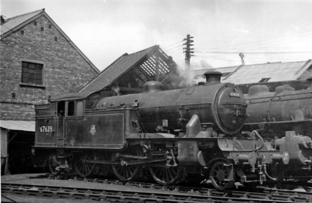 LNER Gresley V1 2-6-2T at Middlesbrough Locomotive Depot