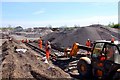 Relaying the track in Appleford Sidings