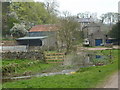 SK2164 : River Bradford and a valley farm near Alport by Andrew Hill