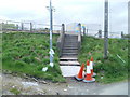 Steps up from Railway Terrace to Forgeside Road, Forgeside