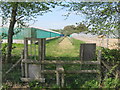 Stile near Greenhouses near Betteshanger