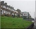 Lewes town sign, A26