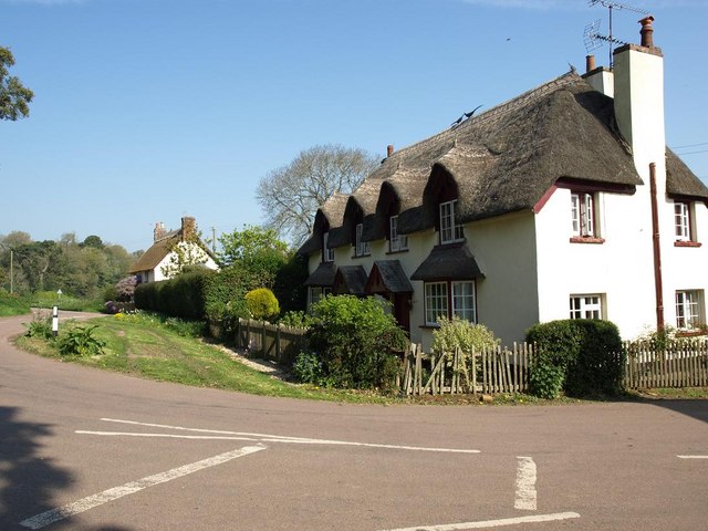 Cottages opposite Powderham Castle entrance