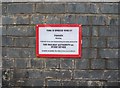 Notice on Footbridge at South Wigston Railway Station, South Wigston