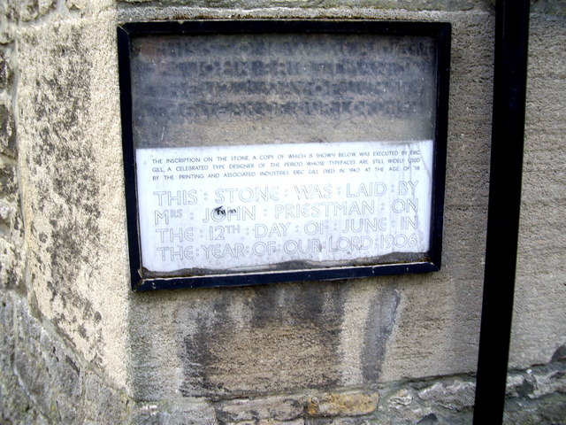 Foundation Stone of St Andrew's Roker