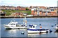 Sea-angling boats moored in the Tyne