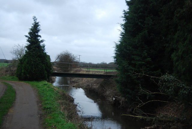 Footbridge over the River Bourne © N Chadwick :: Geograph Britain and ...