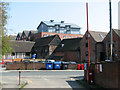 Old and new buildings along Fore Street, Ipswich