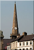 J4187 : Church spire, Carrickfergus by Albert Bridge
