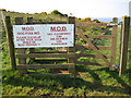 Kissing gate into Tregantle range