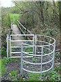 Gate and footbridge near Gowerton