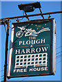 The Plough & Harrow sign