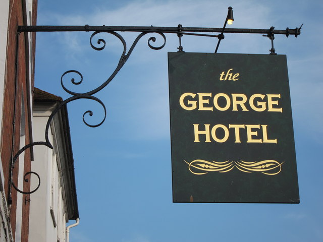 The George Hotel sign