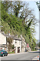 Trees overhang the A623