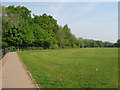 Footpath and playing field, St Mellons