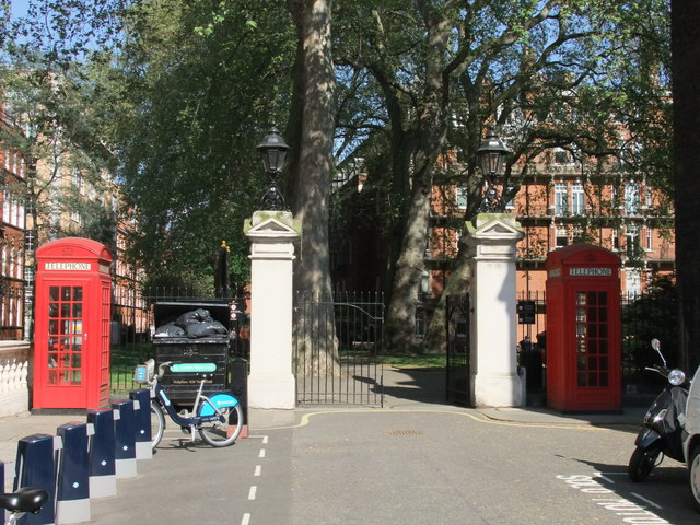Entrance to  Mount Street Gardens,  Mayfair