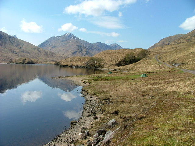 Wild camping by Loch Arkaig