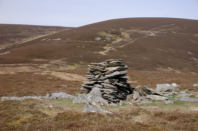 A cairn on Newholm Cairns Hill