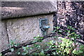 Benchmark on buttress of Greyfriars Church