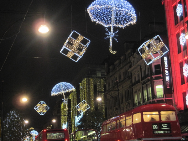 Christmas Decorations, Oxford Street © Les Hull  Geograph Britain and