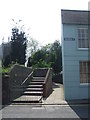 Footpath and church steps, Lewes