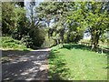 Bridleway leaves drive