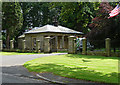 Lodge and gates near Mitford