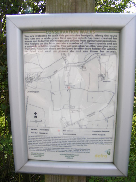 Dennington Conservation Walks Map