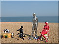 TR3752 : Statues on Deal Beach by David Anstiss