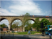 NZ2642 : The viaduct over North Road, Durham by Ian S