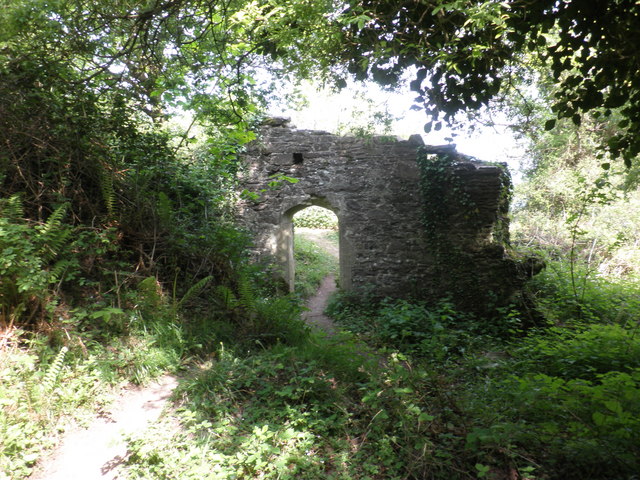 The remains of Burgundy Chapel