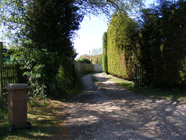 Footpath to the A12 Main Road