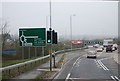 A22 approaching the Cophall Roundabout.