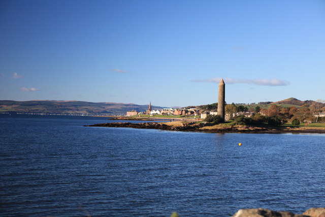 View towards the Memorial of the Battle of Largs 1263