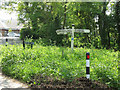 Old signpost on Robin Post Lane