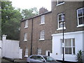 Houses at end of Phillmore Walk, Kensington