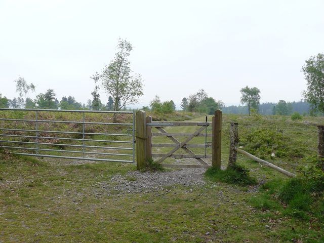 Gate leading to the heathland restoration project