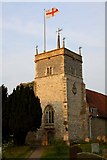 SU5570 : St Mary the Virgin church tower by Steve Daniels