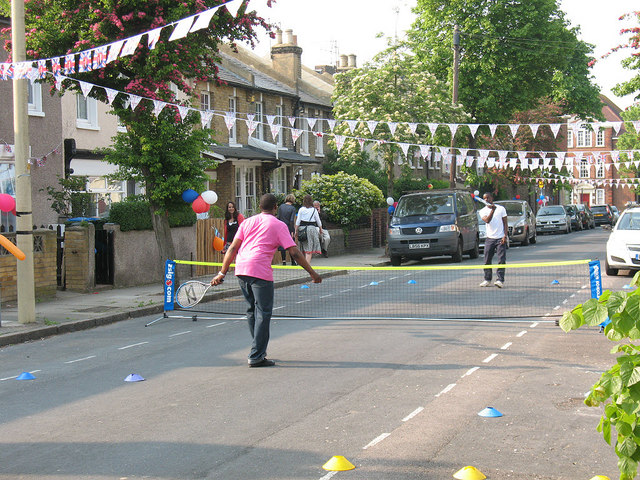 Tennis match in Couthurst Road