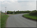 Sharp bend on Coole Lane