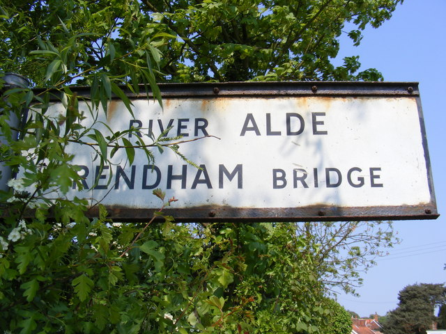 River Alde & Rendham Bridge Sign